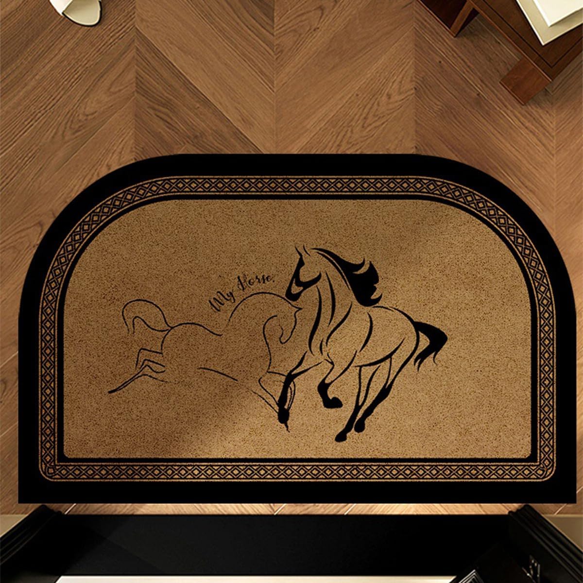 「Tuokus」玄関マット ドアマット 泥落としマット フロアマット マット キッチンマット タイルカーペット 床マット 屋外 滑り止め 耐磨耗性 速乾 吸水 洗える 店舗 飲食店 オフィス 事務所 XGDianj64X 45*75cm