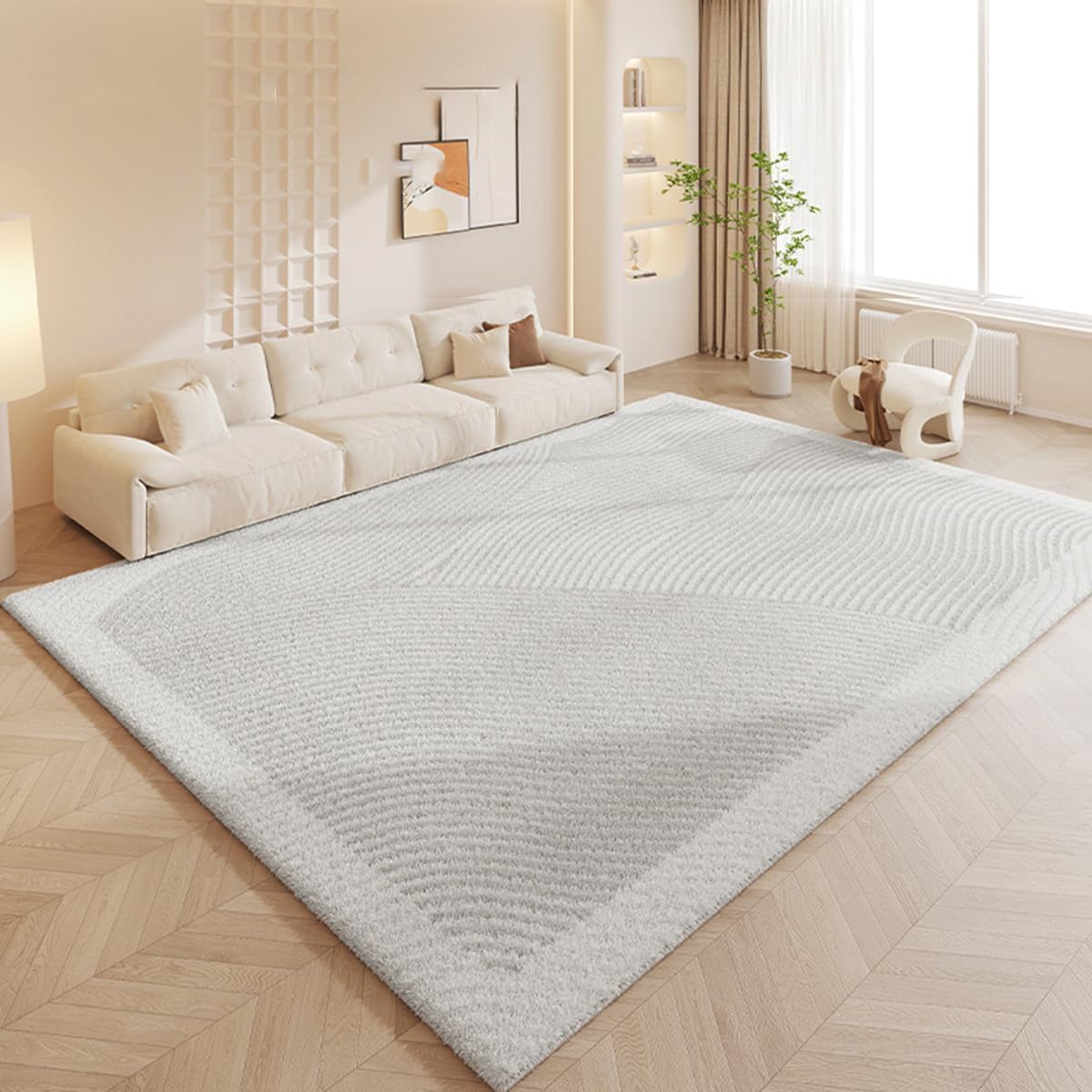 Frisence カーペット ラグマット 絨毯 厚手 防寒 床暖房対応 滑り止め付き 洗える 低ホコリ 防ダニ インテリア ホットカーペット対応 お手入れ簡単 耐久性 耐摩耗性 防音機能 FRIDT21B