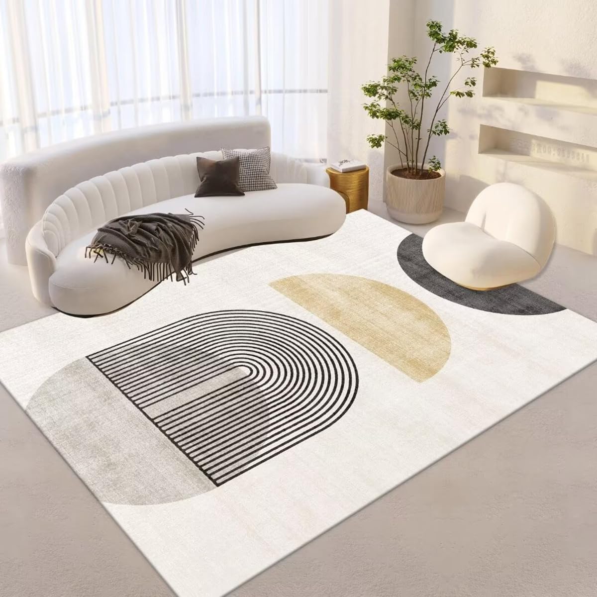 「Tuokus」ラグ カーペット 160×120cm ラグマット シャギーラグ 洗える ふわふわ 絨毯 厚手 3畳4畳5畳6畳 ホットカーペット&床暖房で使用可能 洗濯可 模造カシミアラグ 消臭 厚い滑り止め付き サラサラ イミテーションカシミア 模造カシミア TFYRj-300A