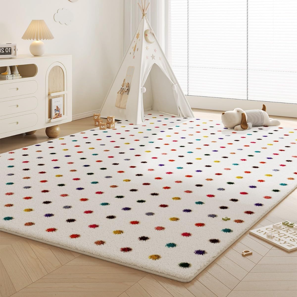 Frisence カーペット ラグマット 絨毯 厚手 防寒 床暖房対応 滑り止め付き 洗える 低ホコリ 防ダニ インテリア ホットカーペット対応 お手入れ簡単 耐久性 耐摩耗性 防音機能 FRIDT15