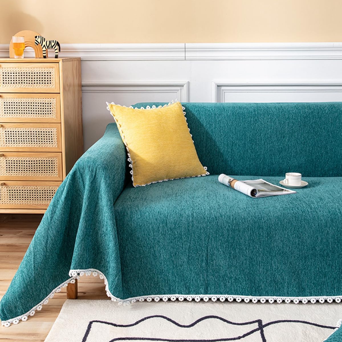 「Tuokus」ソファーカバー 肘付き 一人掛け 二人掛け 三人掛け 肘あり ソファパッド ソファカバー ペットの引っかき傷防止 クッション ソファー スリップ 洗える 防水 防塵 無地 大きいサイズ より厚く TSFJ-24