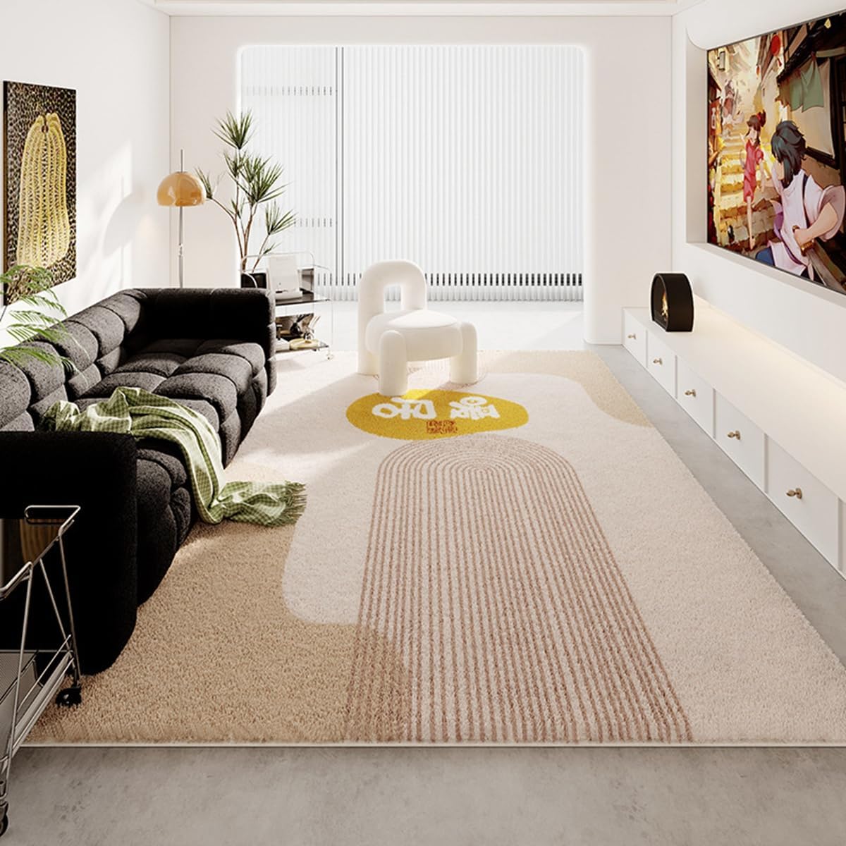 Frisence カーペット ラグマット 絨毯 厚手 防寒 床暖房対応 滑り止め付き 洗える 低ホコリ 防ダニ インテリア ホットカーペット対応 お手入れ簡単 耐久性 耐摩耗性 防音機能 FRIDT29C