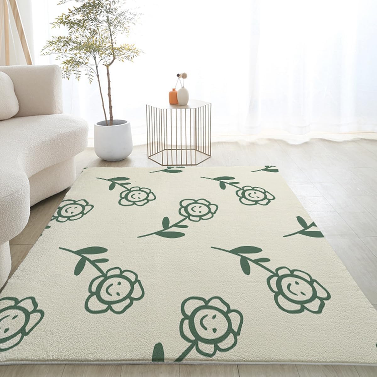 「ORRMALL」カーペット ラグマット ラグ 滑り止め付き センターカーペット 模造カシミヤ 3畳4畳5畳6畳 厚み 長方形 絨毯 抗菌防臭 防ダニ 床暖房対応 シャギーラグ 絨毯 滑り止め付き ふわふわ サラサラ 長方形 カラフルパターン ORFYR-33(120*160cm約1畳)