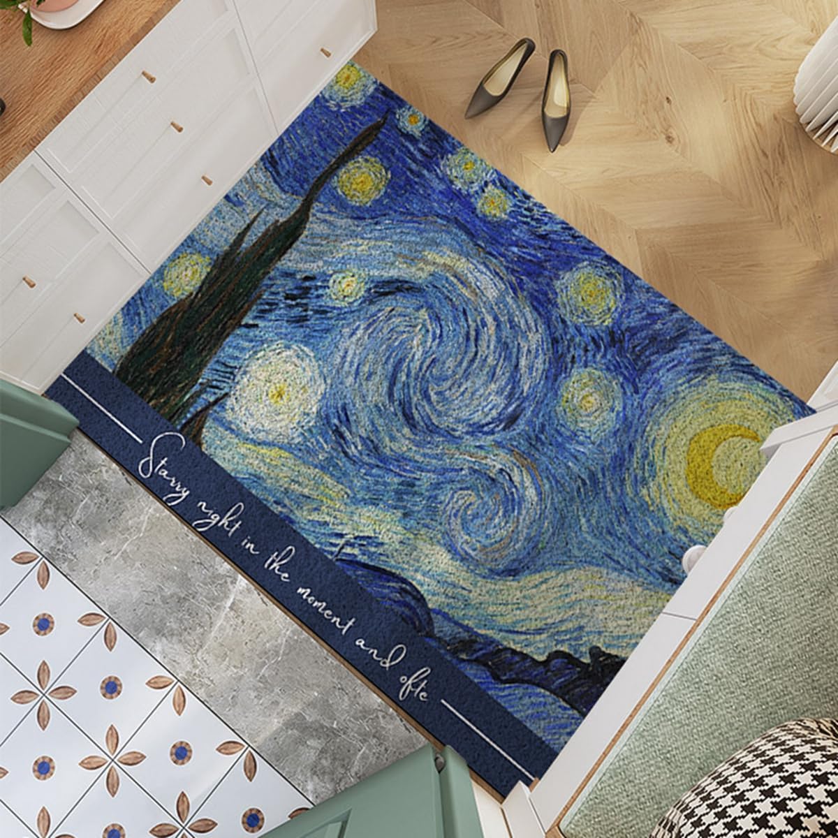 「Tuokus」玄関マット ドアマット 泥落としマット フロアマット マット キッチンマット タイルカーペット 床マット 屋外 滑り止め 耐磨耗性 速乾 吸水 洗える 店舗 飲食店 オフィス 事務所 TXGJ18B