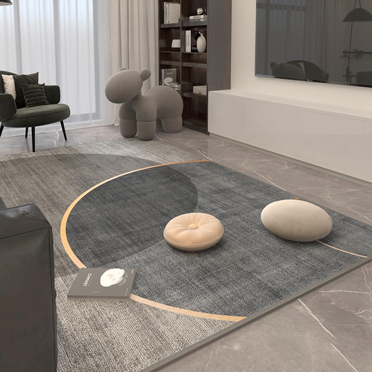 「ORRMALL」カーペット ラグマット ラグ 滑り止め付き センターカーペット 模造カシミヤ 3畳4畳5畳6畳 厚み 長方形 絨毯 抗菌防臭 防ダニ 床暖房対応 シャギーラグ 絨毯 滑り止め付き ふわふわ サラサラ 長方形 カラフルパターン ORFYR123