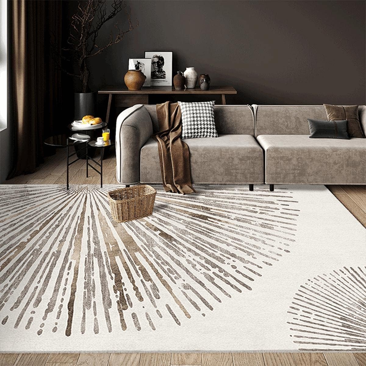 カーペット「Tuokus」わびさび ラグ 北欧 ラグマット リントフリー じゅうたん 洗える 3畳4畳5畳6畳 防ダニ センターカーペット かわいい 抗菌 消臭 シャギーラグ 滑り止め付き ふわふわ サラサラ 長方形 夏秋冬