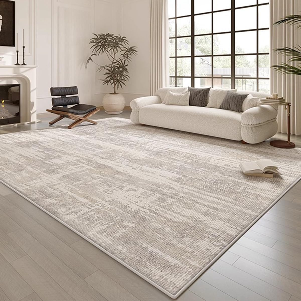 「ORRMALL」カーペット ラグマット ラグ 滑り止め付き センターカーペット 模造カシミヤ 3畳4畳5畳6畳 厚み 長方形 絨毯 抗菌防臭 防ダニ 床暖房対応 シャギーラグ 絨毯 滑り止め付き ふわふわ サラサラ 長方形 カラフルパターン ORFYR126