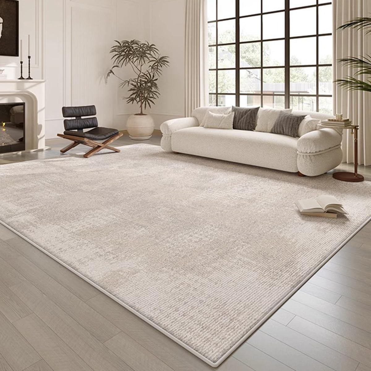 「ORRMALL」カーペット ラグマット ラグ 滑り止め付き センターカーペット 模造カシミヤ 3畳4畳5畳6畳 厚み 長方形 絨毯 抗菌防臭 防ダニ 床暖房対応 シャギーラグ 絨毯 滑り止め付き ふわふわ サラサラ 長方形 カラフルパターン ORFYR126