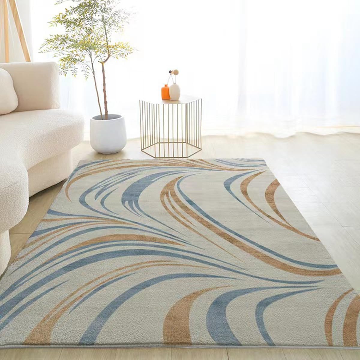 Frisence カーペット ラグマット 絨毯 厚手 防寒 床暖房対応 滑り止め付き 洗える 低ホコリ 防ダニ インテリア ホットカーペット対応 お手入れ簡単 耐久性 耐摩耗性 防音機能 FRIDT28