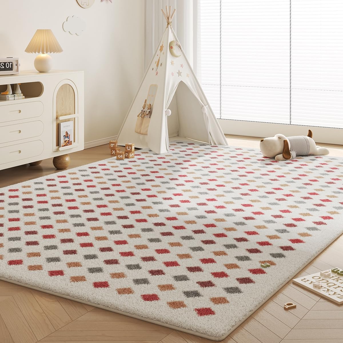 Frisence カーペット ラグマット 絨毯 厚手 防寒 床暖房対応 滑り止め付き 洗える 低ホコリ 防ダニ インテリア ホットカーペット対応 お手入れ簡単 耐久性 耐摩耗性 防音機能 FRIDT15