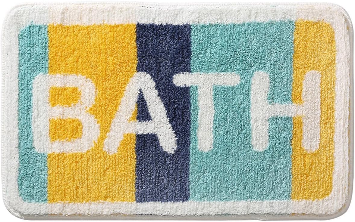 「Tuokus」バスマット 足拭きマット お風呂マット 玄関マット 吸水速乾滑り止め 風呂マット ふんわり 超厚い 吸水速乾 滑り止め ふわふわ 洗える 丸洗い可能 洗面所 脱衣所 浴室 キッチン 台所 TYSD06