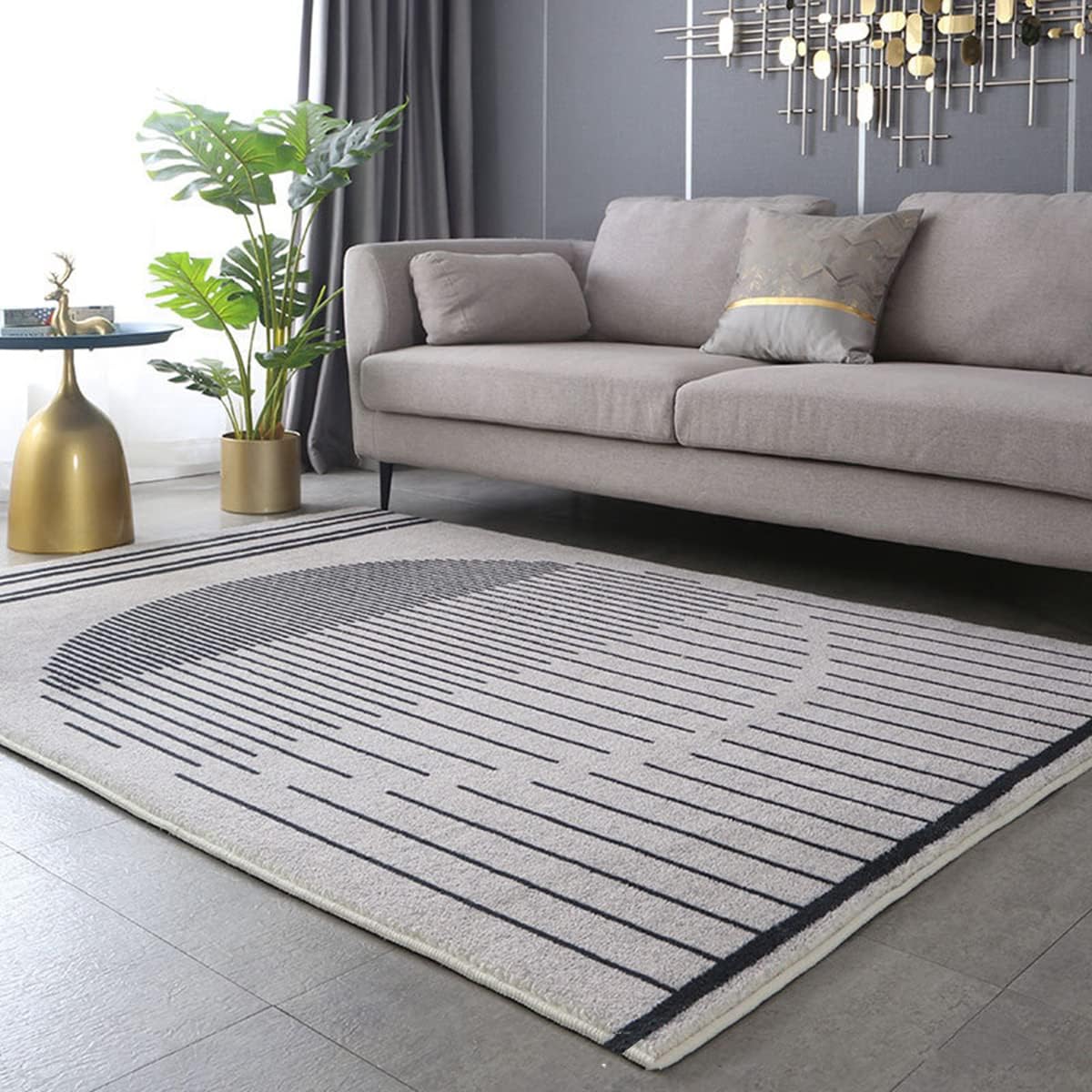 「Tuokus」カーペット 洗える ふわふわラグ 厚い 絨毯 抽象 模造カシミア イミテーションカシミア ラグマット 防ダニ 3畳4畳5畳6畳 かわいい 抗菌 消臭 滑り止め付き サラサラ 長方形 夏秋冬 140*200cm