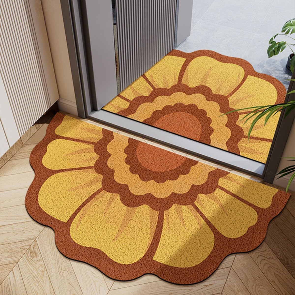 「Tuokus」玄関マット ドアマット 泥落としマット フロアマット マット キッチンマット タイルカーペット 床マット 屋外 滑り止め 耐磨耗性 速乾 吸水 洗える 店舗 飲食店 オフィス 事務所 XGDianj53 45*75cm