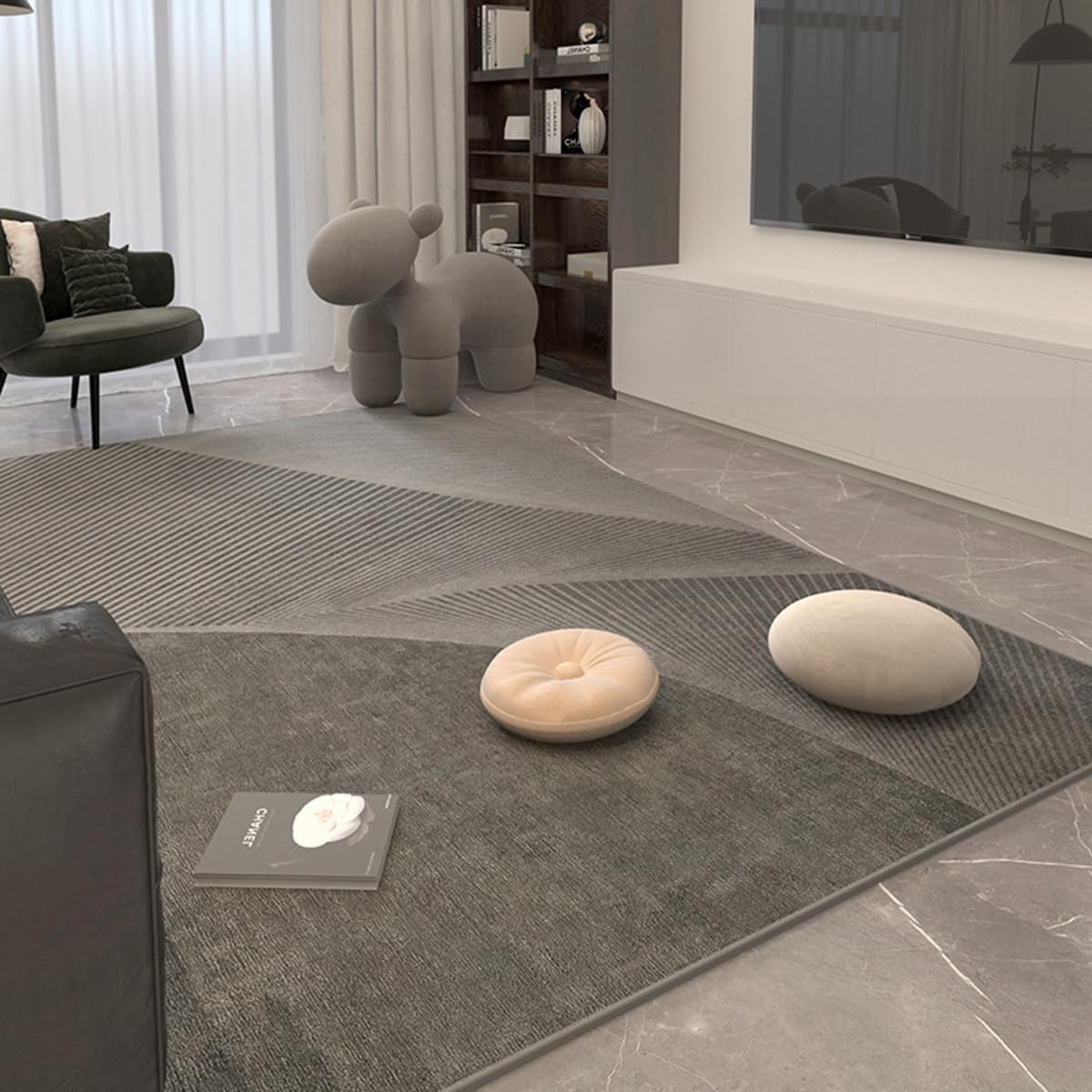 「ORRMALL」カーペット ラグマット ラグ 滑り止め付き センターカーペット 模造カシミヤ 3畳4畳5畳6畳 厚み 長方形 絨毯 抗菌防臭 防ダニ 床暖房対応 シャギーラグ 絨毯 滑り止め付き ふわふわ サラサラ 長方形 カラフルパターン ORFYR123