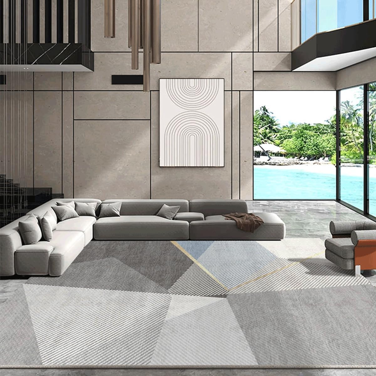 Frisence カーペット 120×160cm 洗える ラグ 滑り止め付き 防音・防寒・床暖房対応 ラグマット 折りたたみ コンパクト収納可能 おしゃれ ふわふわ 北欧風 リビング 寝室 子供部屋用 FRIDT74B