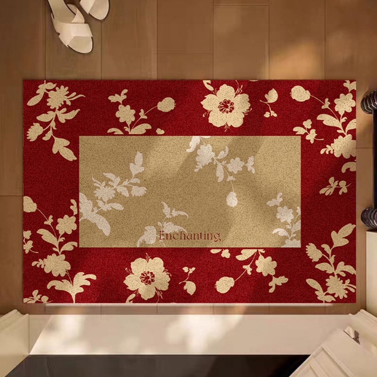 「Tuokus」玄関マット ドアマット 泥落としマット フロアマット マット キッチンマット タイルカーペット 床マット 屋外 滑り止め 耐磨耗性 速乾 吸水 洗える 店舗 飲食店 オフィス 事務所 XGDianj68 45*75cm