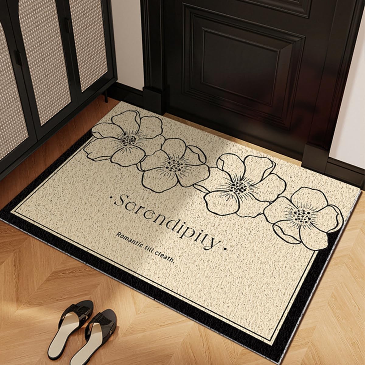 「Tuokus」玄関マット ドアマット 泥落としマット フロアマット マット キッチンマット タイルカーペット 床マット 屋外 滑り止め 耐磨耗性 速乾 吸水 洗える 店舗 飲食店 オフィス 事務所 XGDianj65 45*75cm