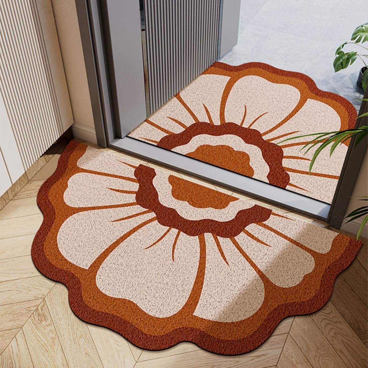 「Tuokus」玄関マット ドアマット 泥落としマット フロアマット マット キッチンマット タイルカーペット 床マット 屋外 滑り止め 耐磨耗性 速乾 吸水 洗える 店舗 飲食店 オフィス 事務所 XGDianj53 45*75cm