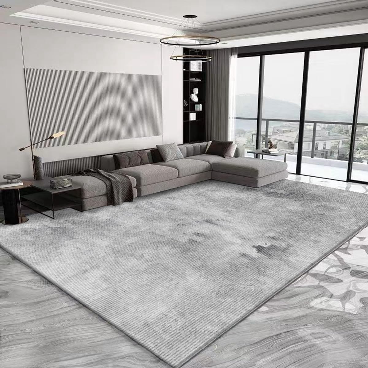 「ORRMALL」カーペット ラグマット ラグ 滑り止め付き センターカーペット 模造カシミヤ 3畳4畳5畳6畳 厚み 長方形 絨毯 抗菌防臭 防ダニ 床暖房対応 シャギーラグ 絨毯 滑り止め付き ふわふわ サラサラ 長方形 カラフルパターン ORFYR119