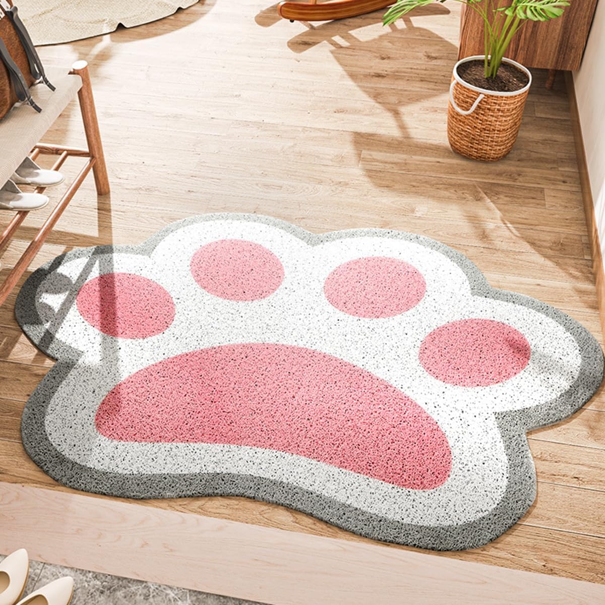 「Tuokus」玄関マット ドアマット 泥落としマット フロアマット マット キッチンマット タイルカーペット 床マット 屋外 滑り止め 耐磨耗性 速乾 吸水 洗える 店舗 飲食店 オフィス 事務所 TXGJ19