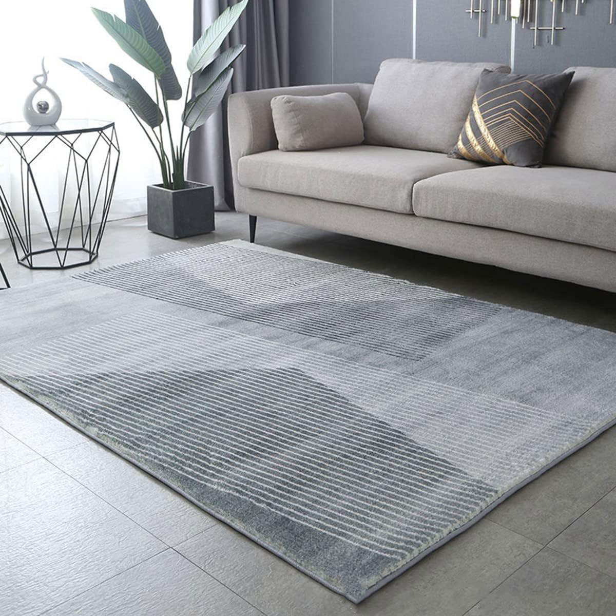 「Tuokus」カーペット 洗える ふわふわラグ 厚い 絨毯 抽象 模造カシミア イミテーションカシミア ラグマット 防ダニ 3畳4畳5畳6畳 かわいい 抗菌 消臭 滑り止め付き サラサラ 長方形 夏秋冬 140*200cm