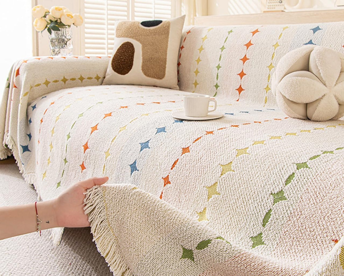 ソファカバー マルチカバー 洗える 傷防止 汚れ防止 北欧風 かけるだけ SYORSF174 180*130cm