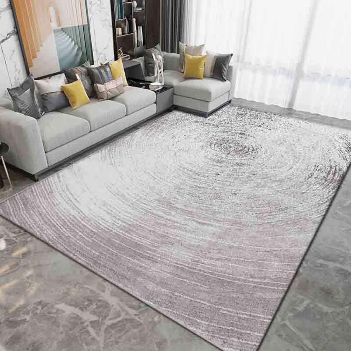 「Tuokus」カーペット おしゃれ リントフリー ラグ じゅうたん かわいい 洗える ラグマット 3畳4畳5畳6畳 防ダニ センターカーペット 抗菌 消臭 滑り止め付き オールシーズン対応 厚さ8mm YHDT25 200*300cm