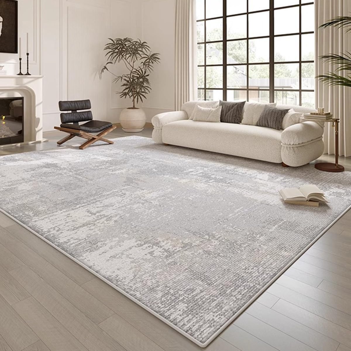 「ORRMALL」カーペット ラグマット ラグ 滑り止め付き センターカーペット 模造カシミヤ 3畳4畳5畳6畳 厚み 長方形 絨毯 抗菌防臭 防ダニ 床暖房対応 シャギーラグ 絨毯 滑り止め付き ふわふわ サラサラ 長方形 カラフルパターン ORFYR126