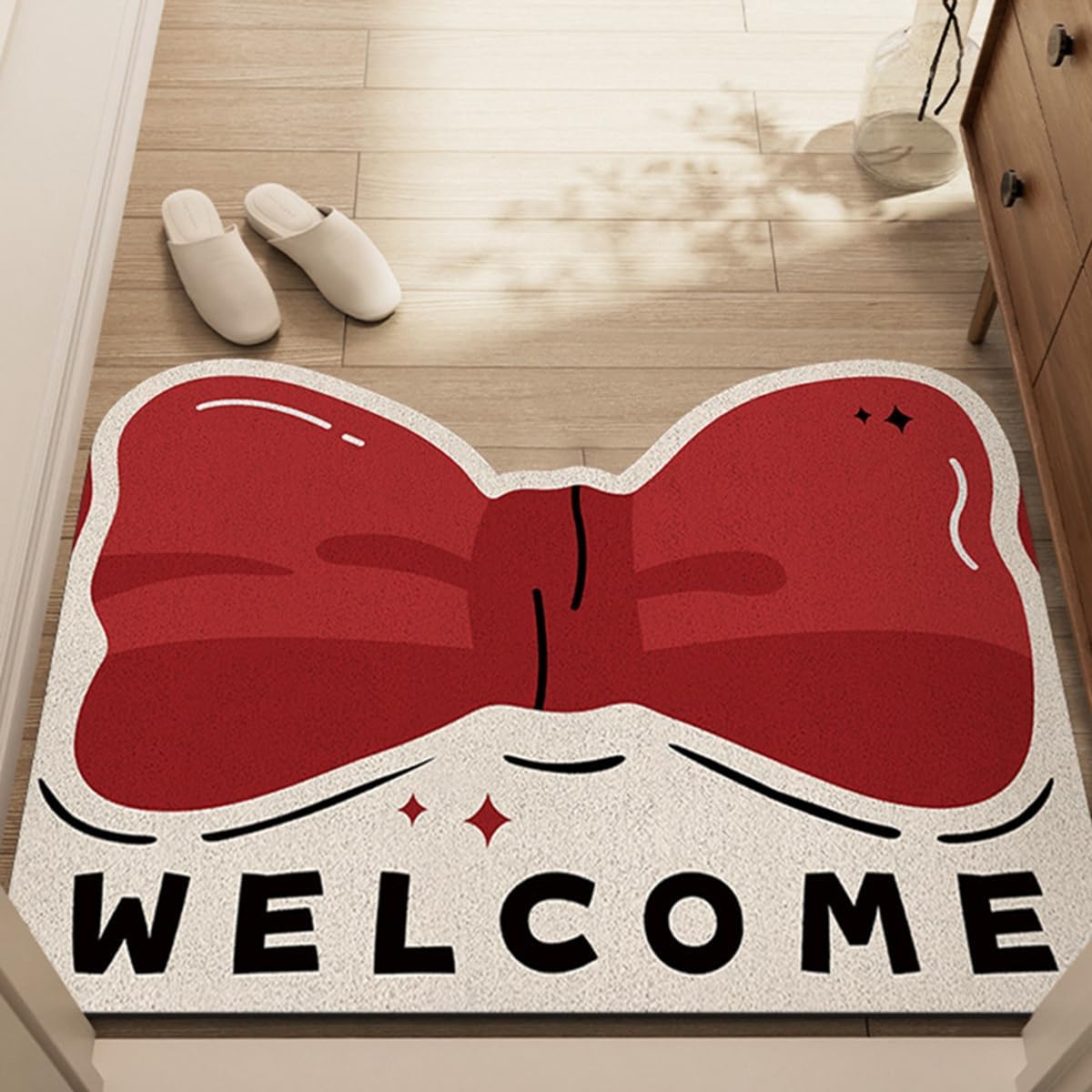 「Tuokus」玄関マット ドアマット 泥落としマット フロアマット マット キッチンマット タイルカーペット 床マット 屋外 滑り止め 耐磨耗性 速乾 吸水 洗える 店舗 飲食店 オフィス 事務所 XGDianj72 45*75cm