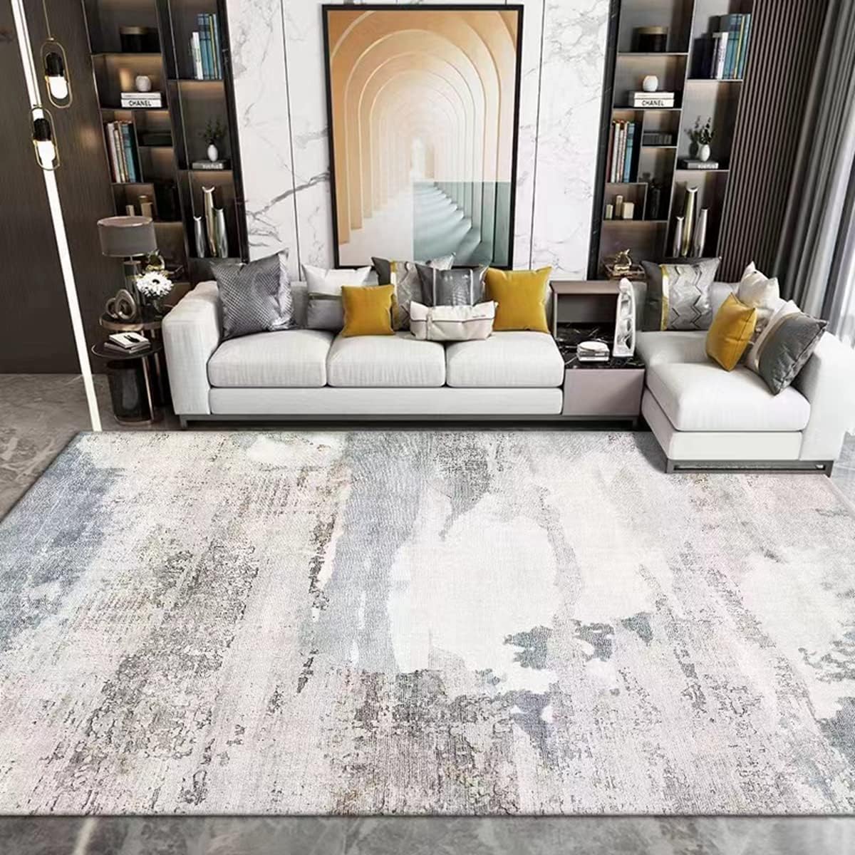 「Tuokus」ラグ カーペット シャギーラグ 洗える ふわふわ 絨毯 厚手 ラグマット 3畳4畳5畳6畳 ホットカーペット&床暖房で使用可能 濃い色 洗える 模造カシミアラグ 消臭 厚い滑り止め付き サラサラ FJ-90 140*200cm