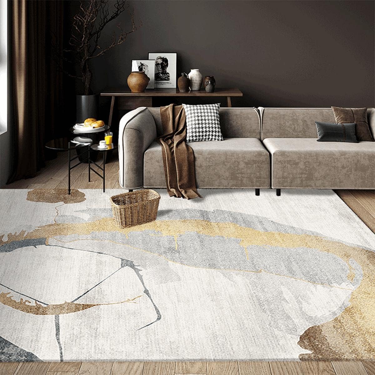 カーペット「Tuokus」わびさび ラグ 北欧 ラグマット リントフリー じゅうたん 洗える 3畳4畳5畳6畳 防ダニ センターカーペット かわいい 抗菌 消臭 シャギーラグ 滑り止め付き ふわふわ サラサラ 長方形 夏秋冬