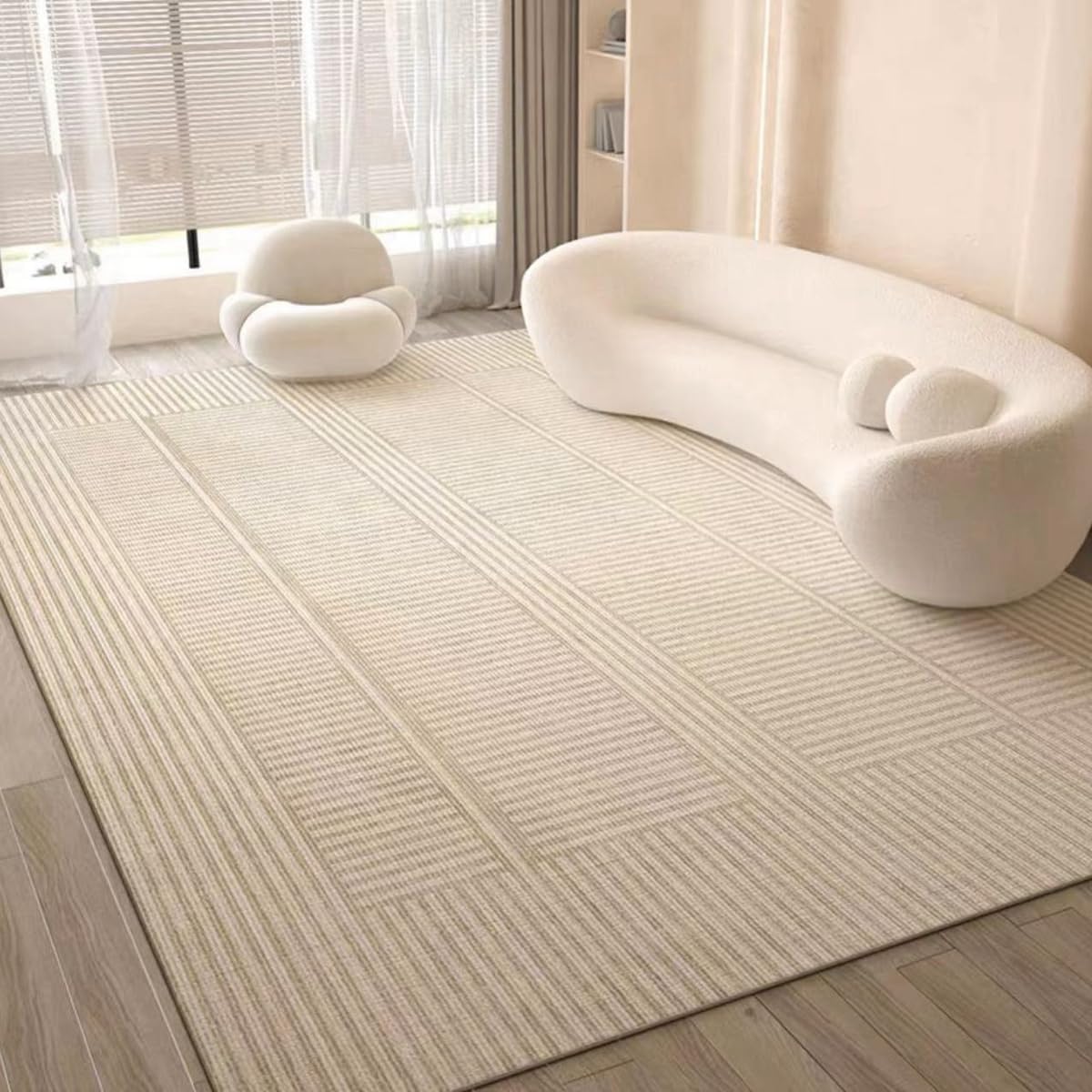 「ORRMALL」カーペット ラグマット ラグ 滑り止め付き センターカーペット 模造カシミヤ 3畳4畳5畳6畳 厚み 長方形 絨毯 抗菌防臭 防ダニ 床暖房対応 シャギーラグ 絨毯 滑り止め付き ふわふわ サラサラ 長方形 カラフルパターン ORFYR122