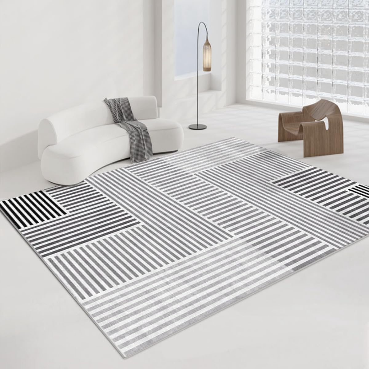 「Tuokus」ラグ カーペット 160×120cm ラグマット シャギーラグ 洗える ふわふわ 絨毯 厚手 3畳4畳5畳6畳 ホットカーペット&床暖房で使用可能 洗濯可 模造カシミアラグ 消臭 厚い滑り止め付き サラサラ イミテーションカシミア 模造カシミア TFYRj-299