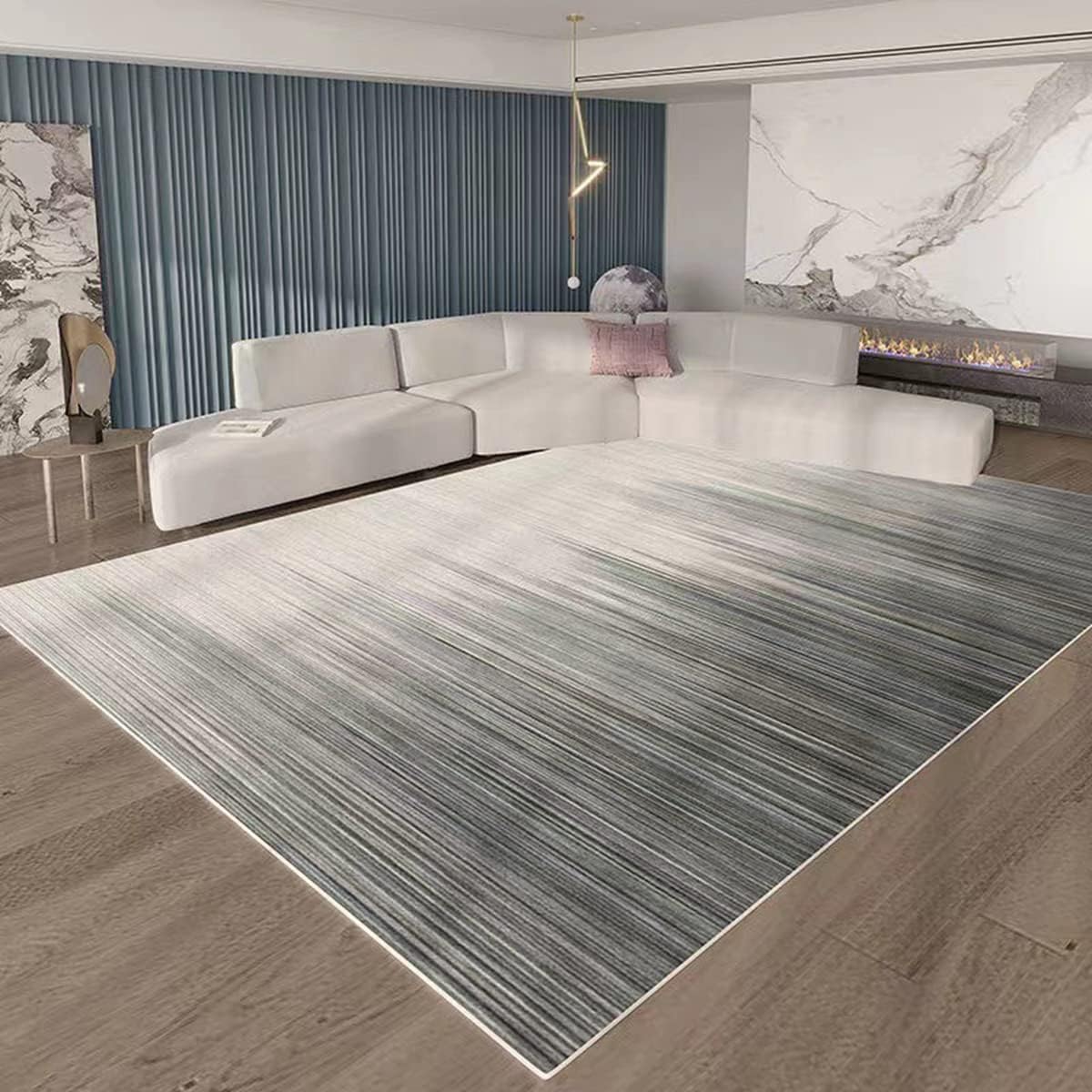 「ORRMALL」カーペット ラグマット 模造カシミヤ シャギーラグ センターカーペット 厚い 滑り止め付き 3畳4畳5畳6畳 絨毯 抗菌防臭 防ダニ 床暖房対応 滑り止め付き ふわふわ サラサラ 長方形 OFY05 (120*160cm約1畳)