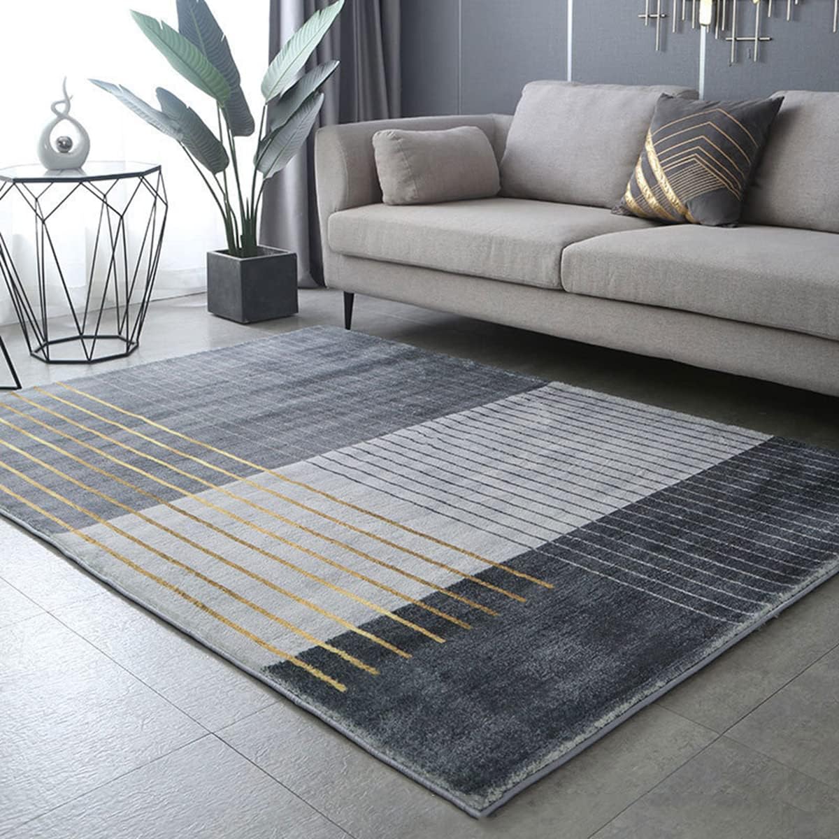 「Tuokus」カーペット 洗える ふわふわラグ 厚い 絨毯 抽象 模造カシミア イミテーションカシミア ラグマット 防ダニ 3畳4畳5畳6畳 かわいい 抗菌 消臭 滑り止め付き サラサラ 長方形 夏秋冬 140*200cm