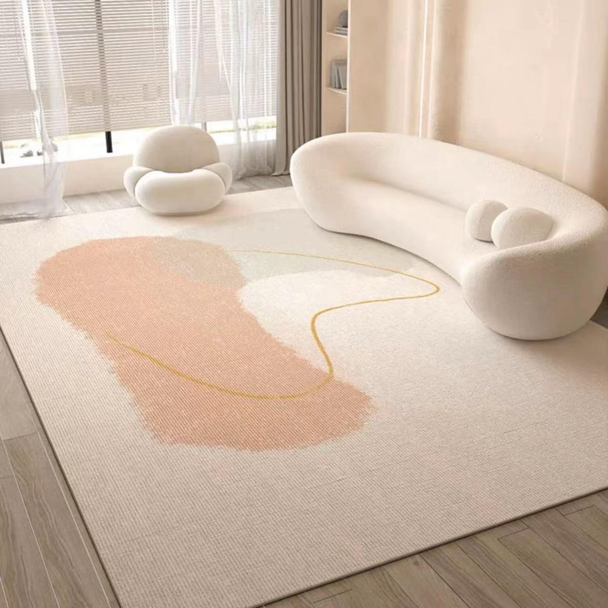 「ORRMALL」カーペット ラグマット ラグ 滑り止め付き センターカーペット 模造カシミヤ 3畳4畳5畳6畳 厚み 長方形 絨毯 抗菌防臭 防ダニ 床暖房対応 シャギーラグ 絨毯 滑り止め付き ふわふわ サラサラ 長方形 カラフルパターン ORFYR122