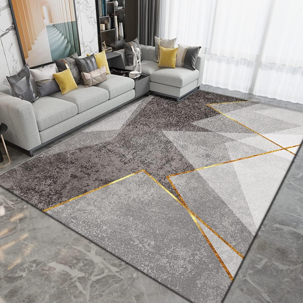 「Tuokus」カーペット おしゃれ リントフリー ラグ じゅうたん かわいい 洗える ラグマット 3畳4畳5畳6畳 防ダニ センターカーペット 抗菌 消臭 滑り止め付き オールシーズン対応 厚さ8mm YHDT25 200*300cm