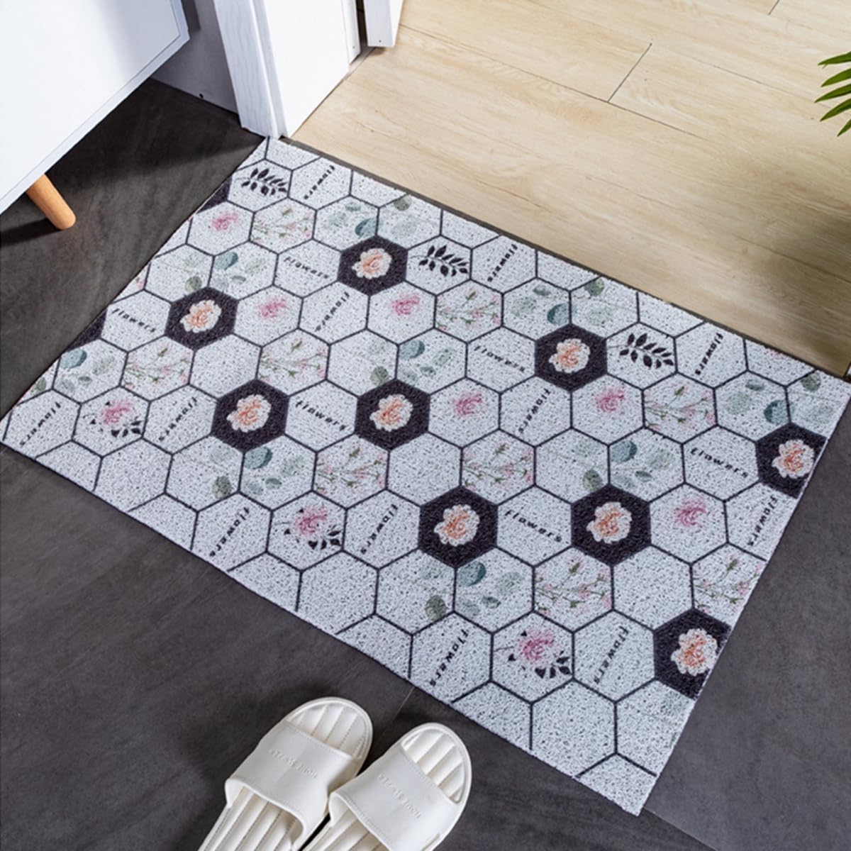 「Tuokus」玄関マット ドアマット 泥落としマット フロアマット マット キッチンマット タイルカーペット 床マット 屋外 滑り止め 耐磨耗性 速乾 吸水 洗える 店舗 飲食店 オフィス 事務所 TXGj17
