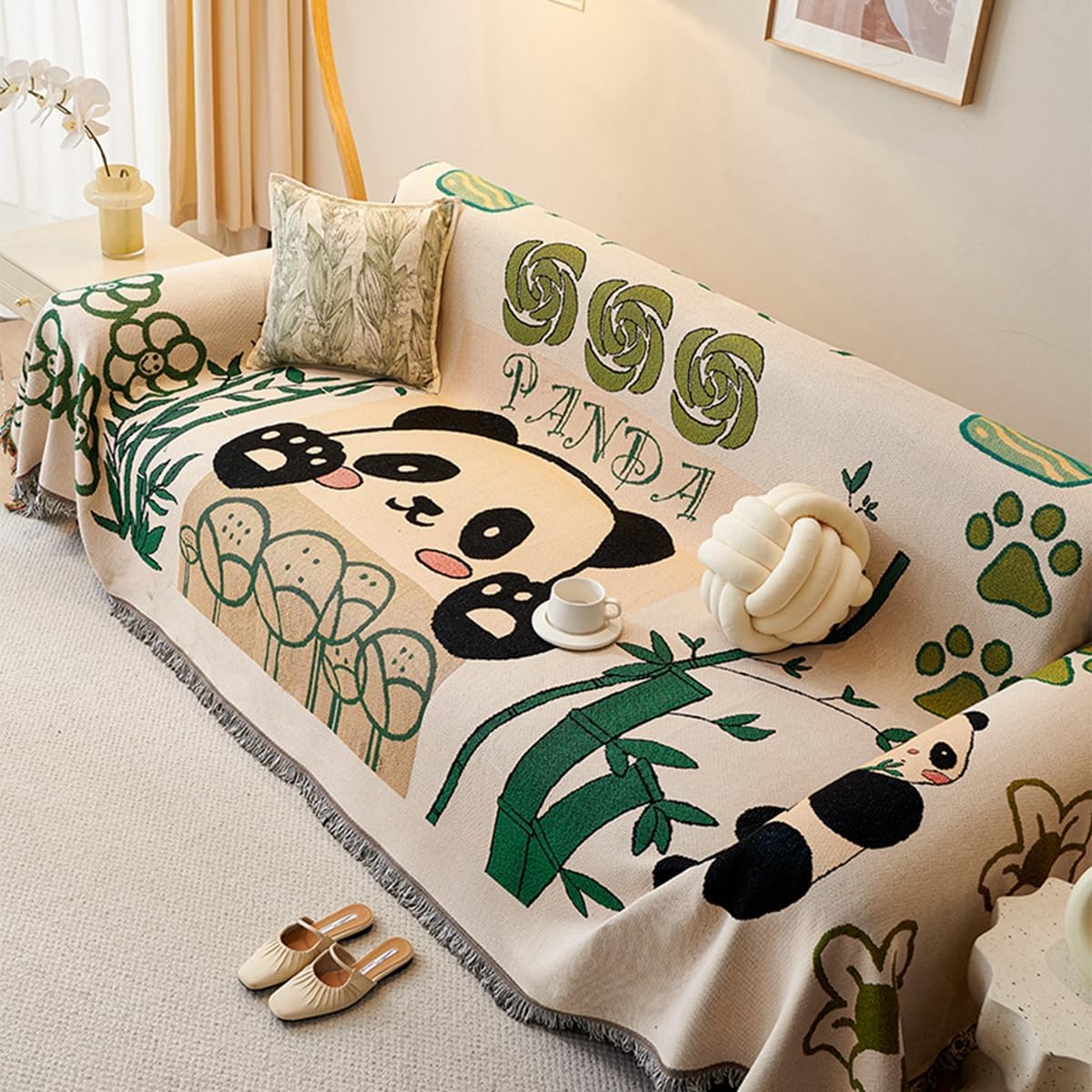 「Tuokus」ソファーカバー 180×180cm 2人掛け・3人掛け 肘付き 洗える ペットの引っかき傷防止 通気性 ふんわり おしゃれ 滑り止め付き 汚れ防止 防塵 オールシーズン対応 Sofajia65X