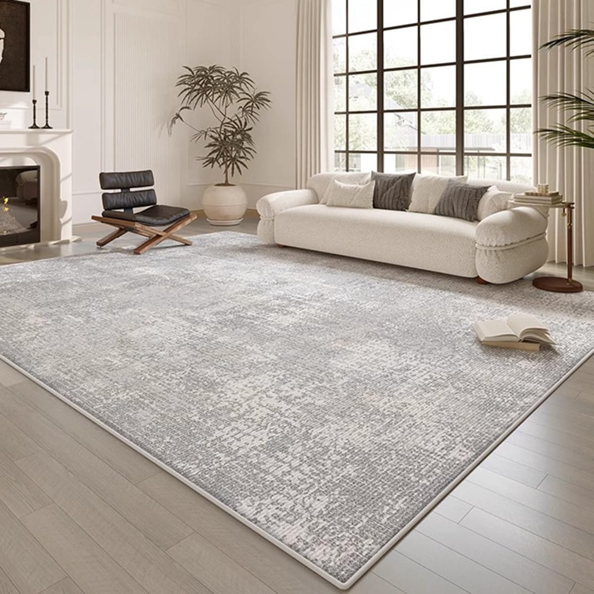 「ORRMALL」カーペット ラグマット ラグ 滑り止め付き センターカーペット 模造カシミヤ 3畳4畳5畳6畳 厚み 長方形 絨毯 抗菌防臭 防ダニ 床暖房対応 シャギーラグ 絨毯 滑り止め付き ふわふわ サラサラ 長方形 カラフルパターン ORFYR126