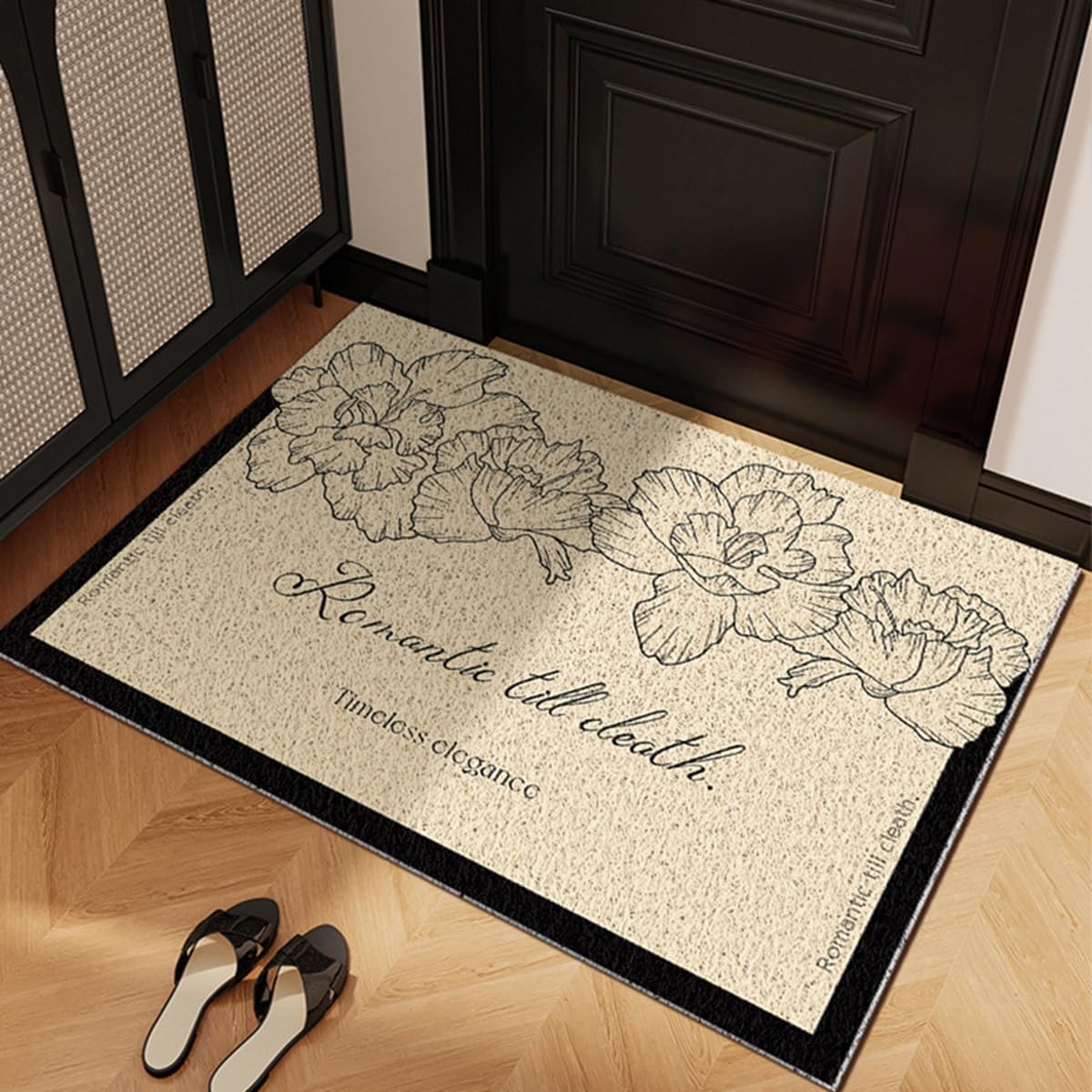 「Tuokus」玄関マット ドアマット 泥落としマット フロアマット マット キッチンマット タイルカーペット 床マット 屋外 滑り止め 耐磨耗性 速乾 吸水 洗える 店舗 飲食店 オフィス 事務所 XGDianj65 45*75cm