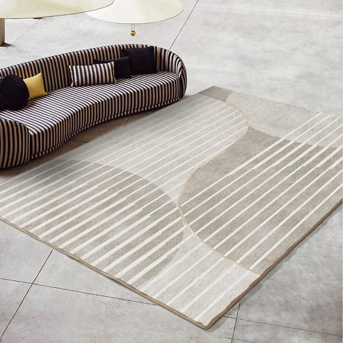 Frisence カーペット 120×160cm 洗える ラグ 滑り止め付き 防音・防寒・床暖房対応 ラグマット 折りたたみ コンパクト収納可能 おしゃれ ふわふわ 北欧風 リビング 寝室 子供部屋用 FRIDT70A