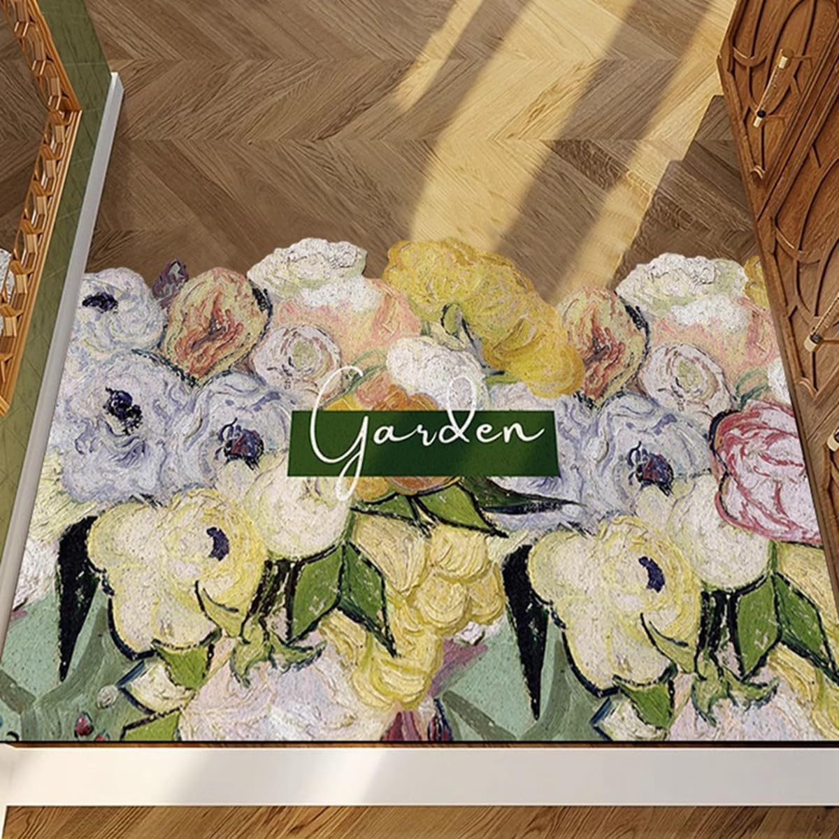 「Tuokus」玄関マット ドアマット 泥落としマット フロアマット マット キッチンマット タイルカーペット 床マット 屋外 滑り止め 耐磨耗性 速乾 吸水 洗える 店舗 飲食店 オフィス 事務所 XGDianj72 45*75cm