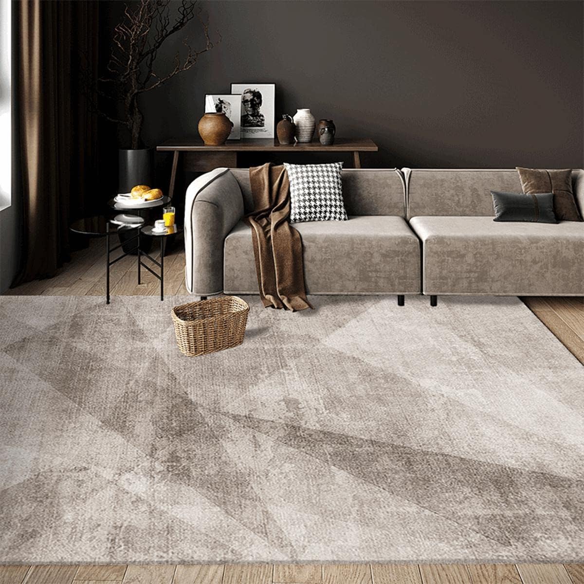 カーペット「Tuokus」わびさび ラグ 北欧 ラグマット リントフリー じゅうたん 洗える 3畳4畳5畳6畳 防ダニ センターカーペット かわいい 抗菌 消臭 シャギーラグ 滑り止め付き ふわふわ サラサラ 長方形 夏秋冬