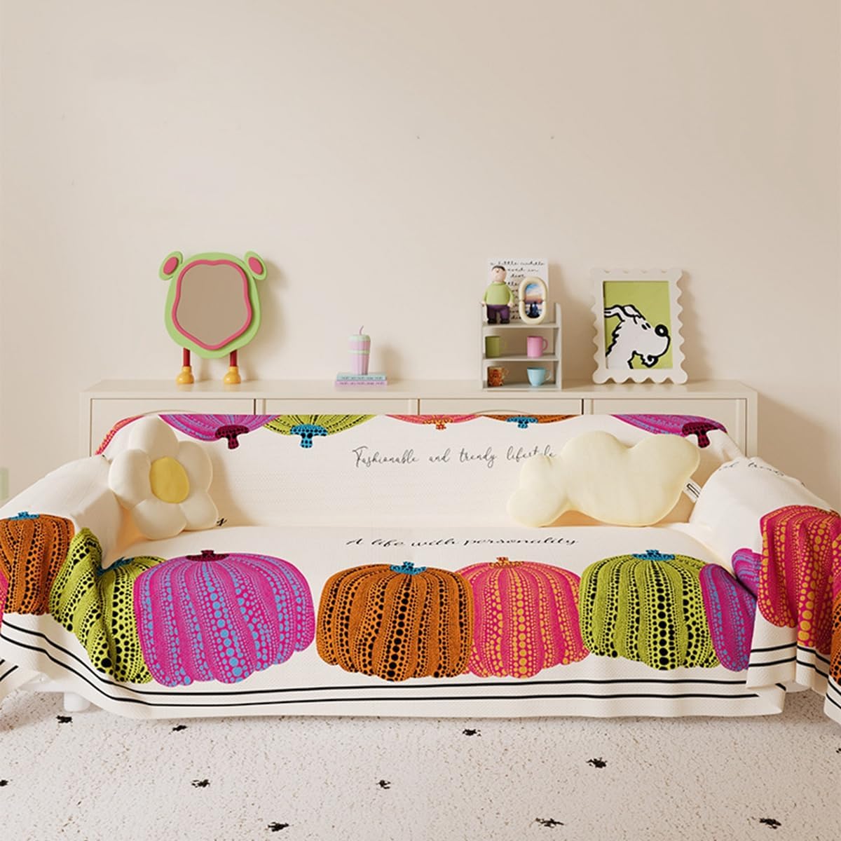 「Tuokus」ソファーカバー 180×180cm 2人掛け・3人掛け 肘付き 洗える ペットの引っかき傷防止 通気性 ふんわり おしゃれ 滑り止め付き 汚れ防止 防塵 オールシーズン対応 Sofajia66