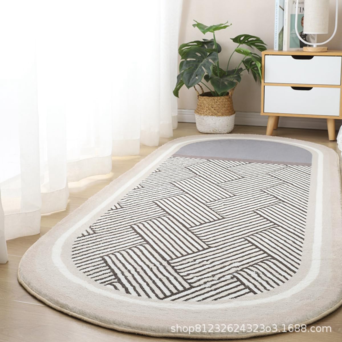 「ORRMALL」カーペット ラグマット ラグ 楕円形 滑り止め付き センターカーペット 模造カシミヤ 3畳4畳5畳6畳 厚み 長方形 絨毯 抗菌防臭 防ダニ 床暖房対応 シャギーラグ 絨毯 滑り止め付き ふわふわ サラサラ 長方形 カラフルパターン ORFYR120