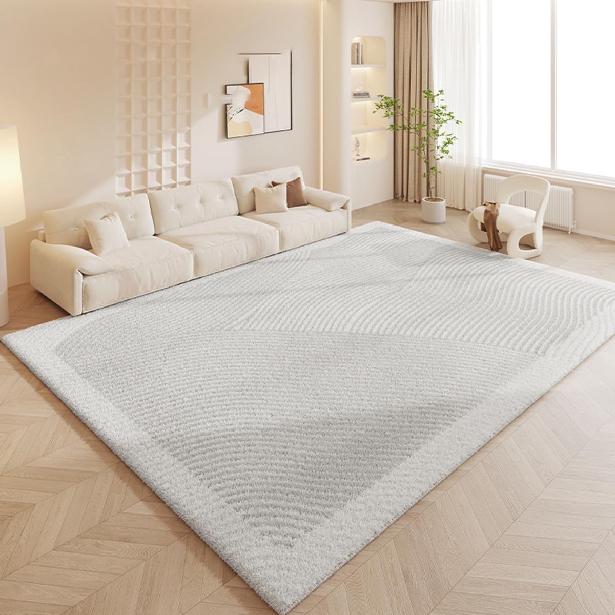 Frisence カーペット ラグマット 絨毯 厚手 防寒 床暖房対応 滑り止め付き 洗える 低ホコリ 防ダニ インテリア ホットカーペット対応 お手入れ簡単 耐久性 耐摩耗性 防音機能 FRIDT06