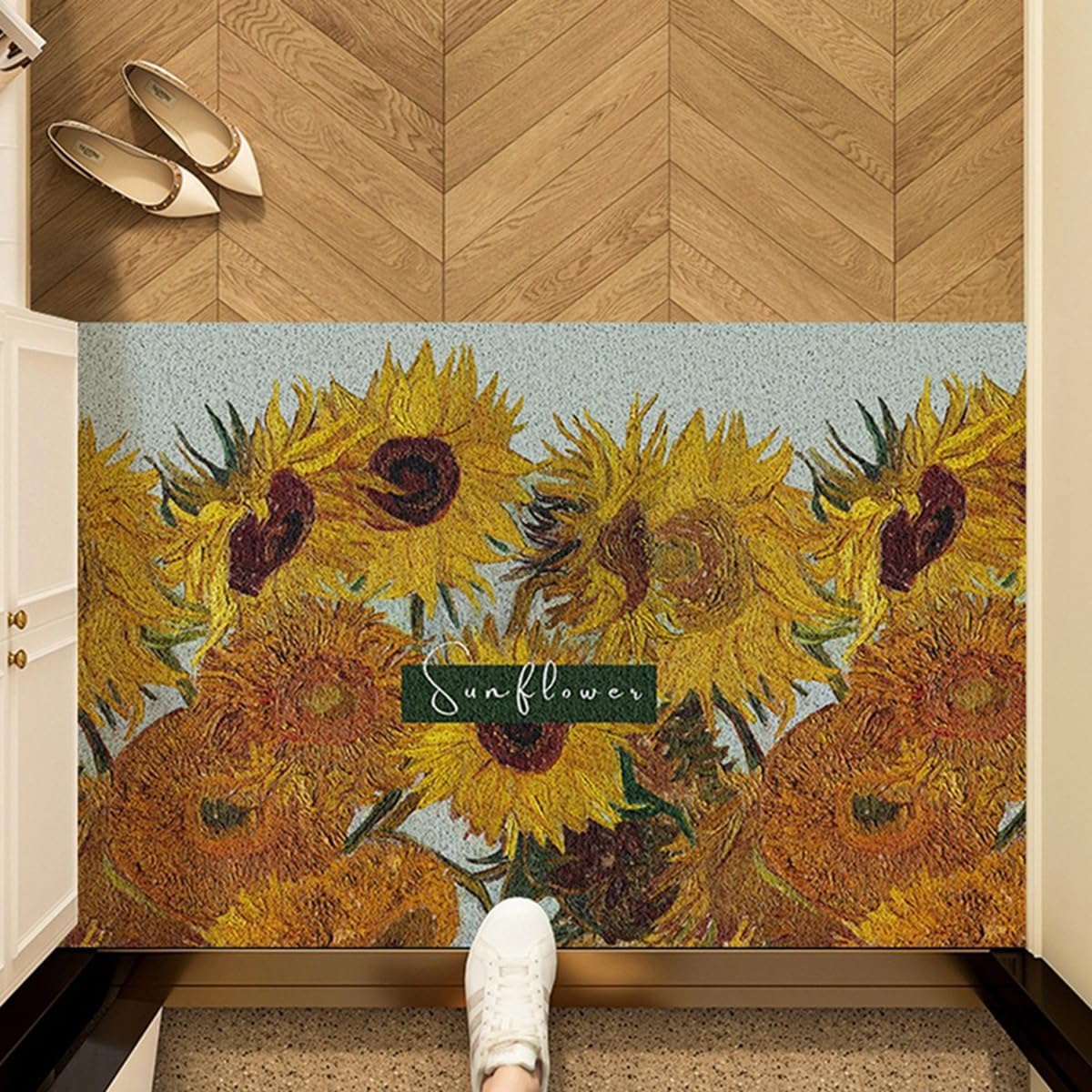 「Tuokus」玄関マット ドアマット 泥落としマット フロアマット マット キッチンマット タイルカーペット 床マット 屋外 滑り止め 耐磨耗性 速乾 吸水 洗える 店舗 飲食店 オフィス 事務所 XGDianj60 45*75cm