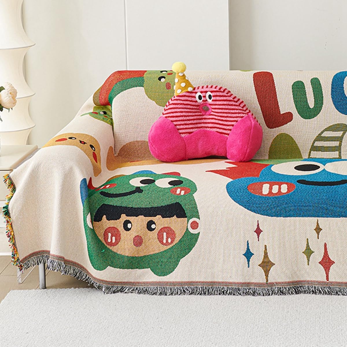 「Tuokus」ソファーカバー 180×180cm 2人掛け・3人掛け 肘付き 洗える ペットの引っかき傷防止 通気性 ふんわり おしゃれ 滑り止め付き 汚れ防止 防塵 オールシーズン対応 Sofajia65X