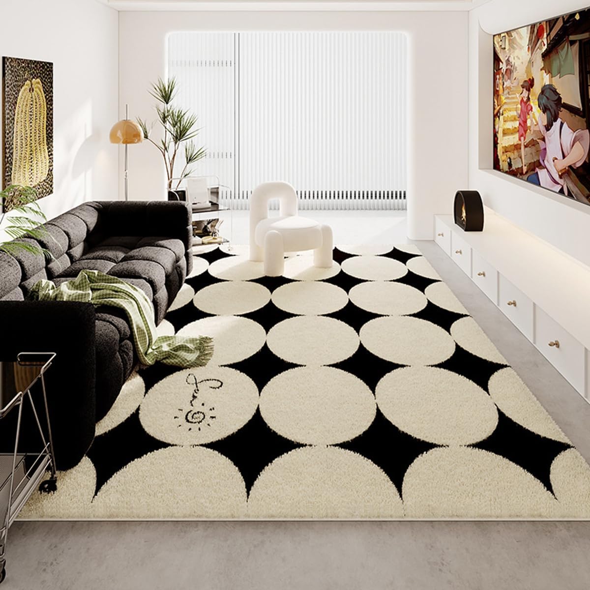 Frisence カーペット ラグマット 絨毯 厚手 防寒 床暖房対応 滑り止め付き 洗える 低ホコリ 防ダニ インテリア ホットカーペット対応 お手入れ簡単 耐久性 耐摩耗性 防音機能 FRIDT29C